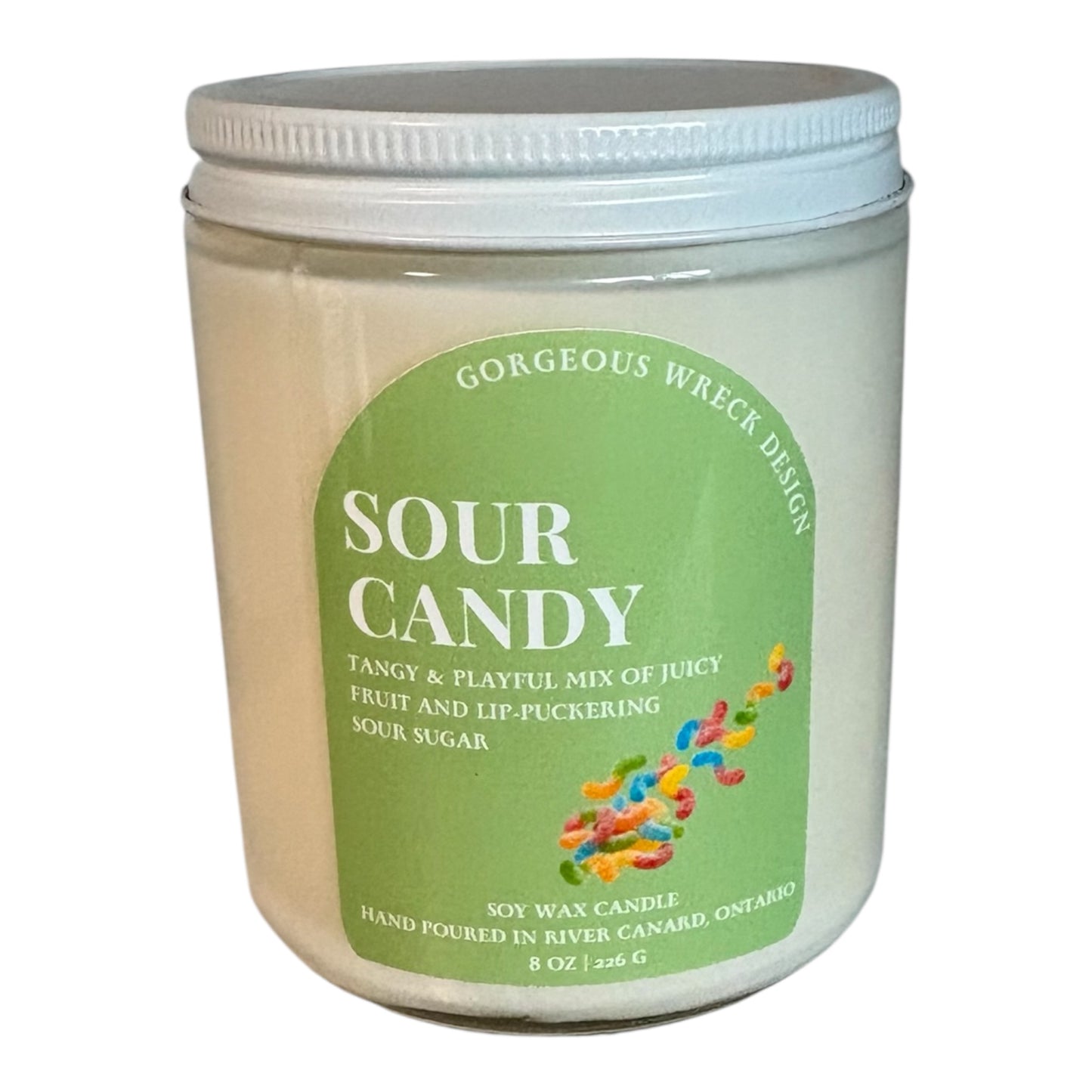 Sour Candy Candle .