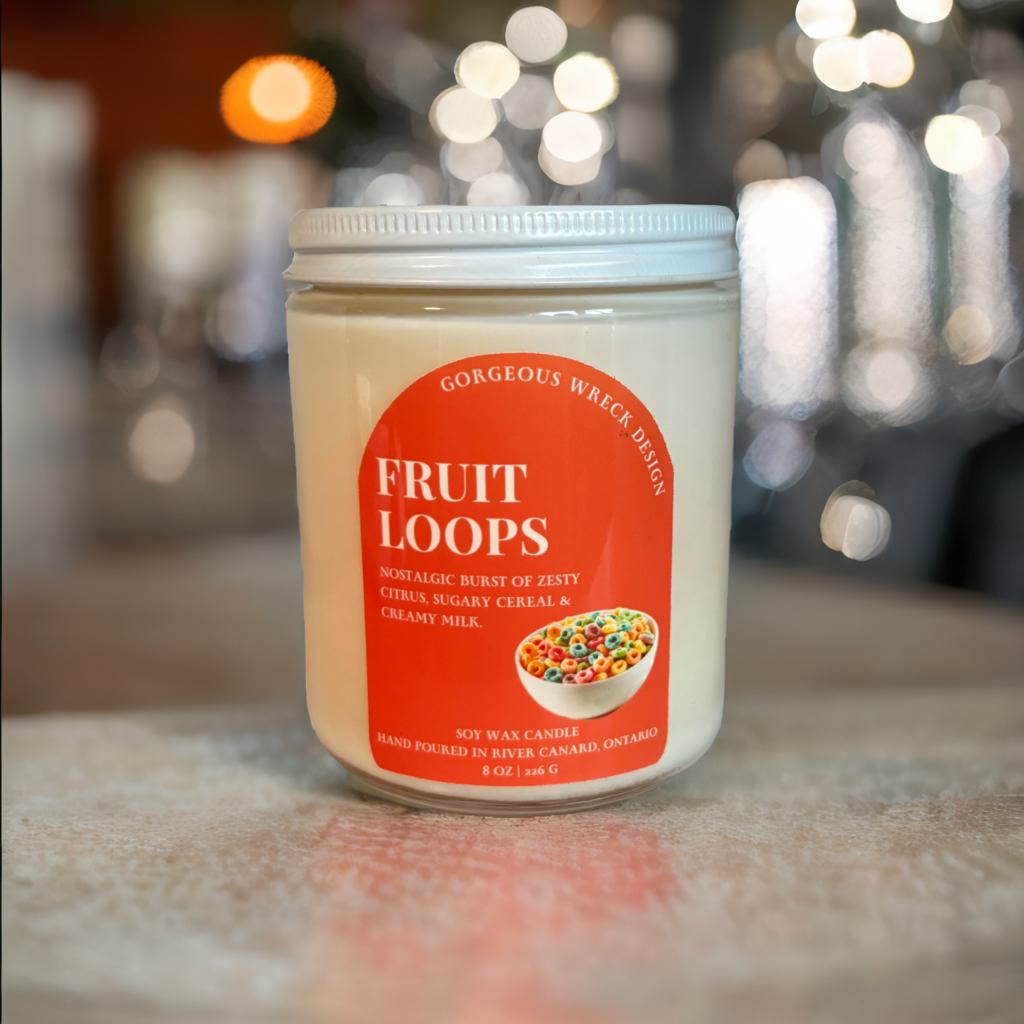 Fruit Loops Candle.