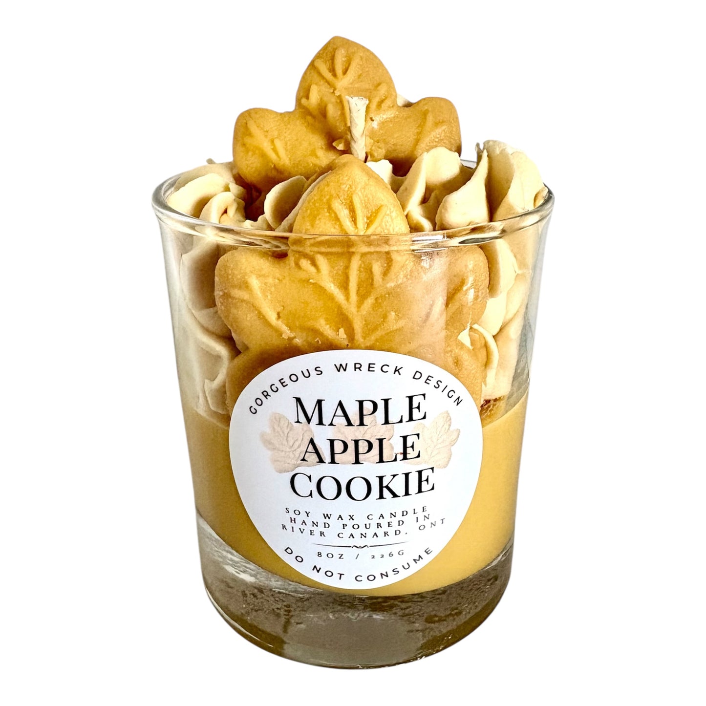 Maple Apple Cookie Dessert Candle