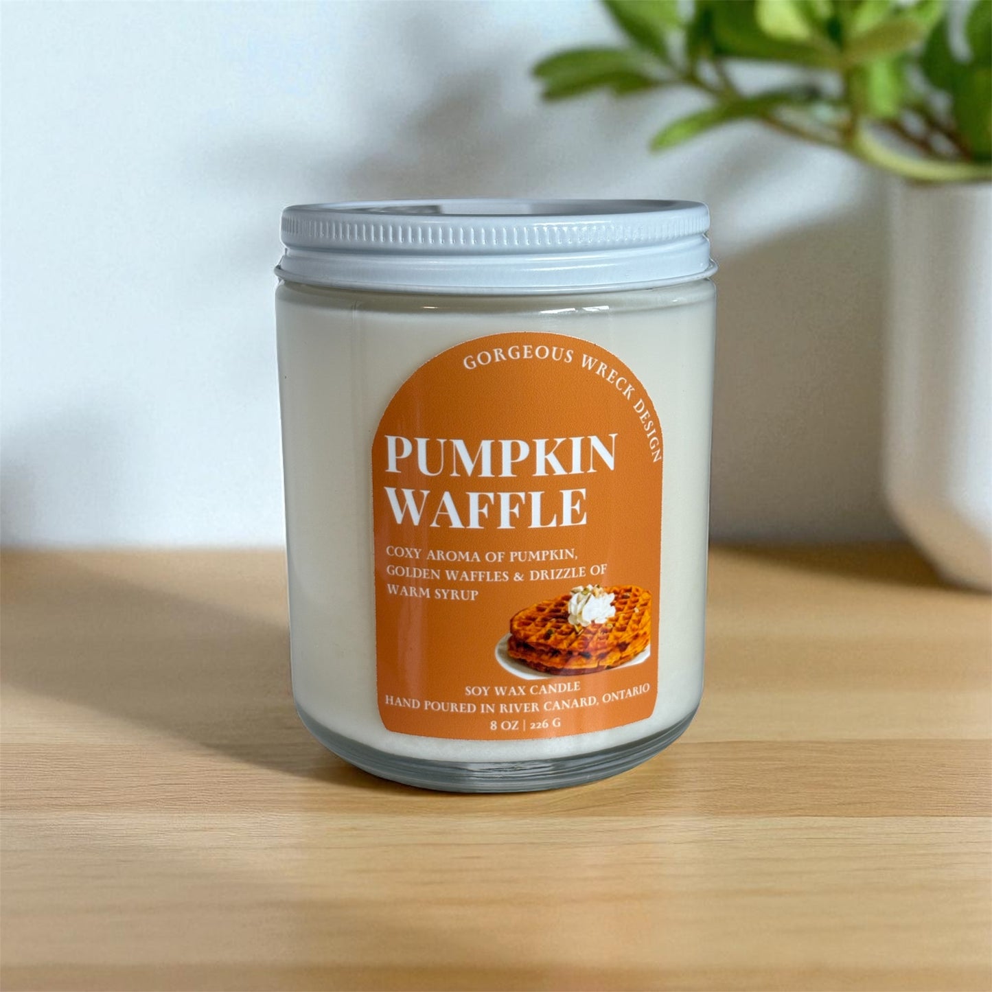 Pumpkin Waffle Candle .