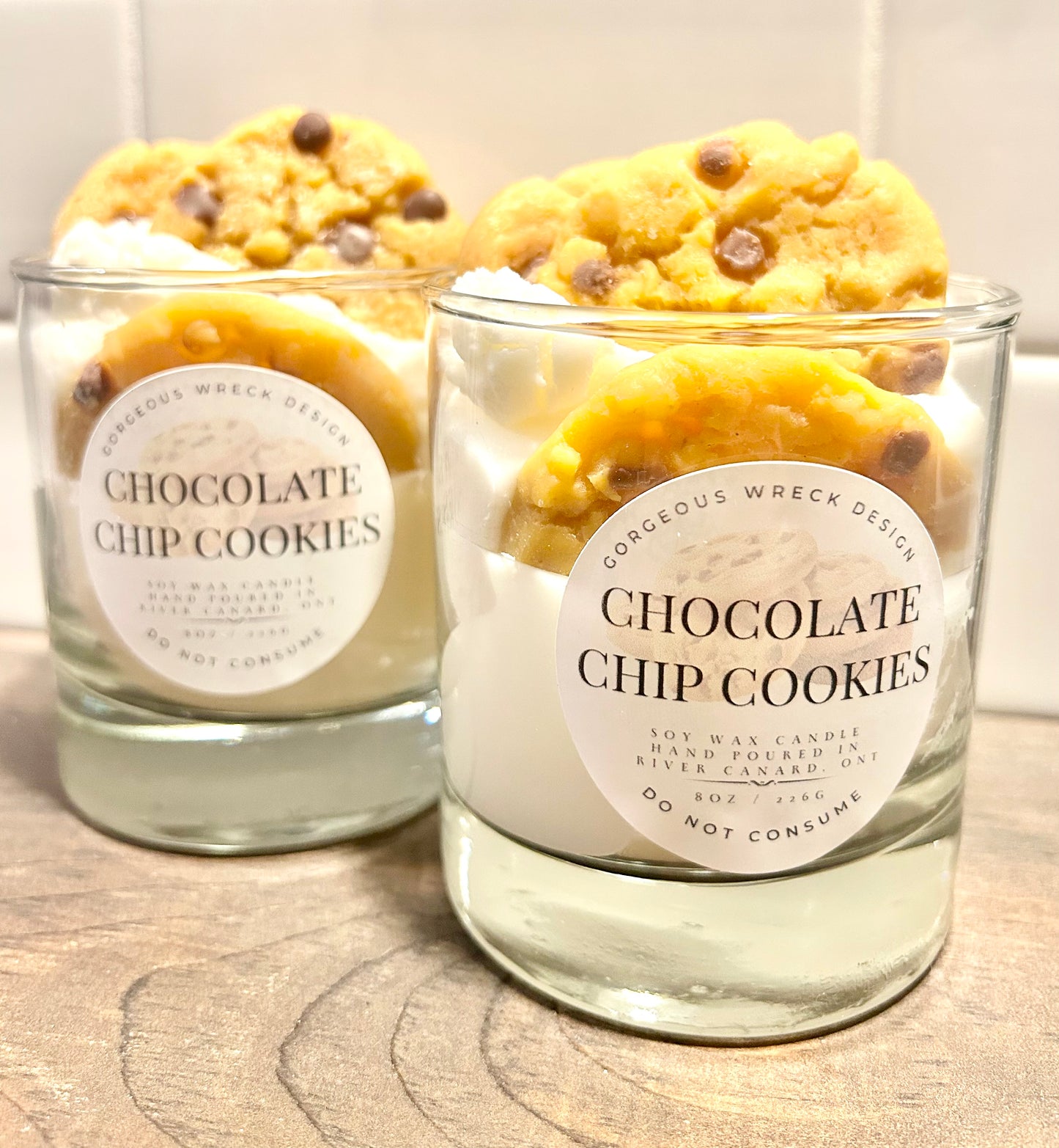 Chocolate Chip Cookies Dessert Candle .