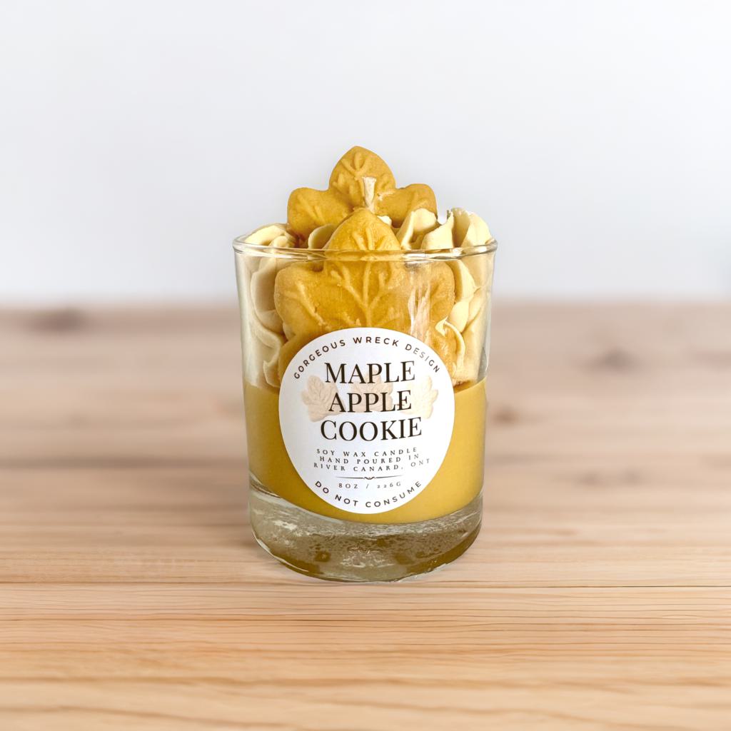 Maple Apple Cookie Dessert Candle