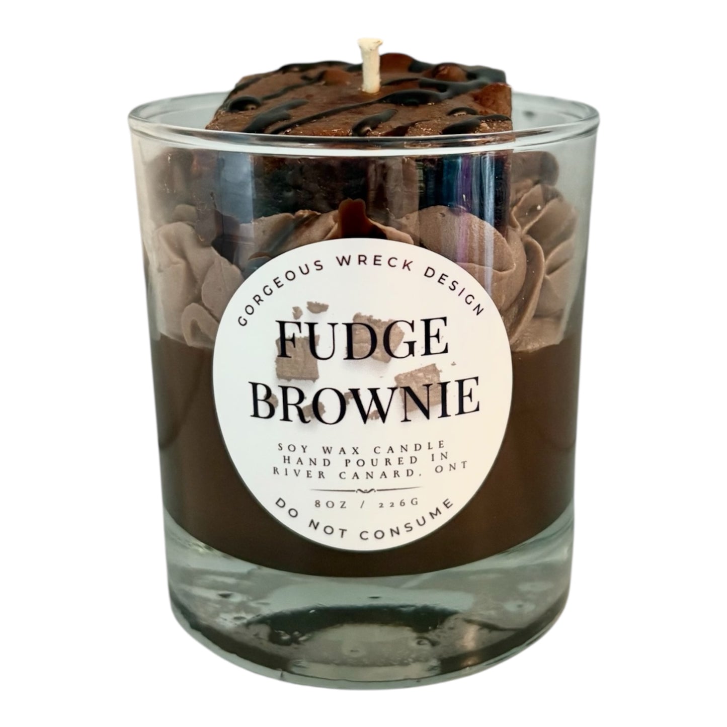 Fudge Brownie Dessert Candle