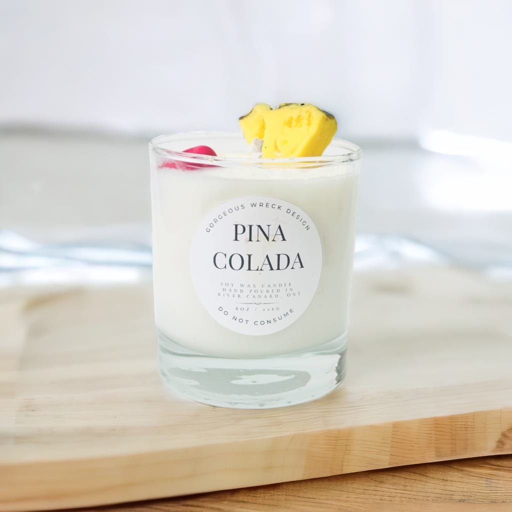 Pina Colada Candle .