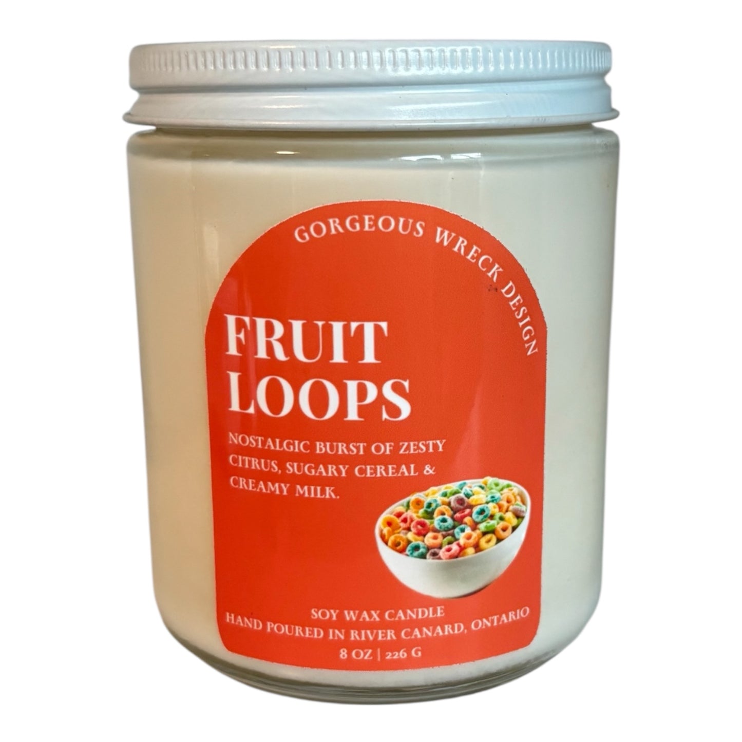 Fruit Loops Candle.