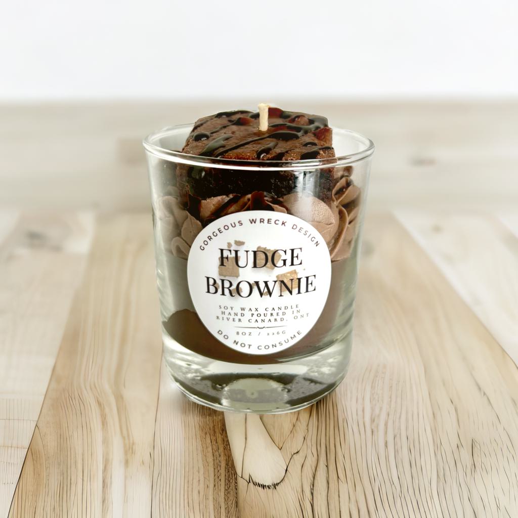 Fudge Brownie Dessert Candle