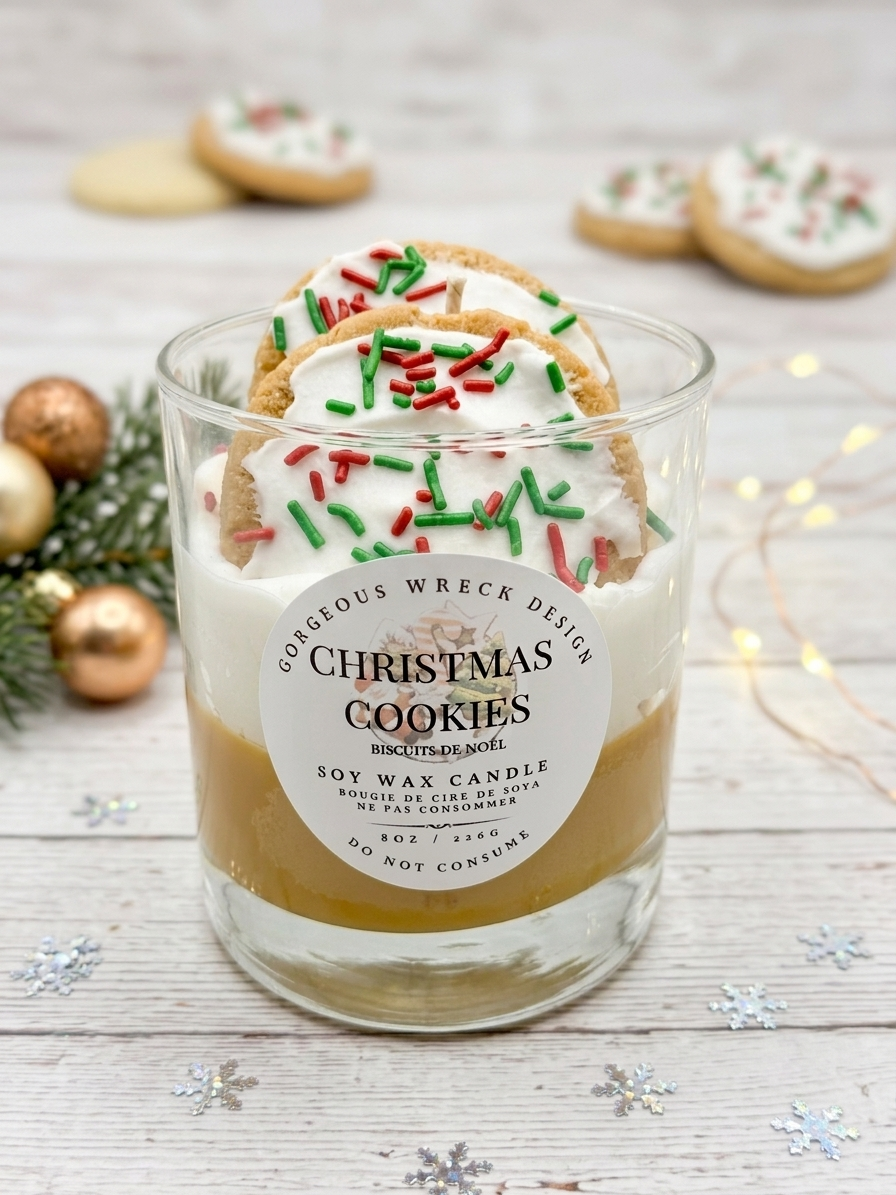 Christmas Cookies Dessert Candle