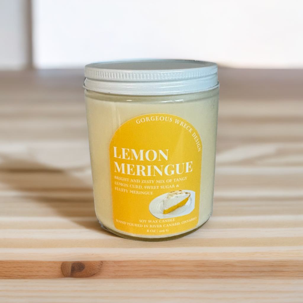 Lemon Meringue Candle .