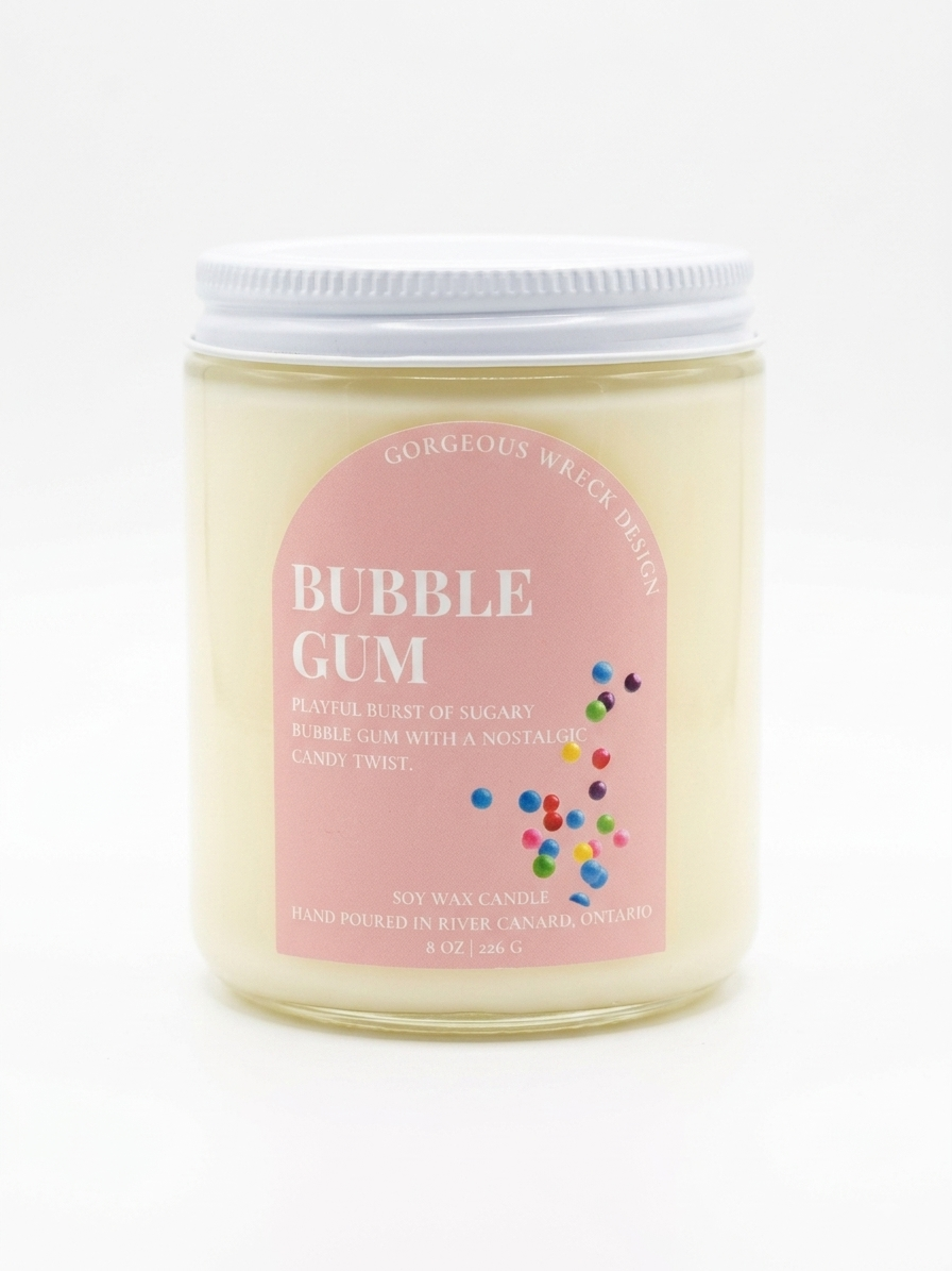 Bubble Gum Dessert Candle