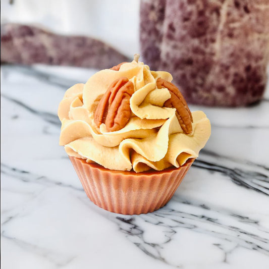 Caramel Pecan Cupcake Candle .