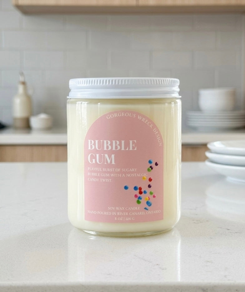 Bubble Gum Dessert Candle
