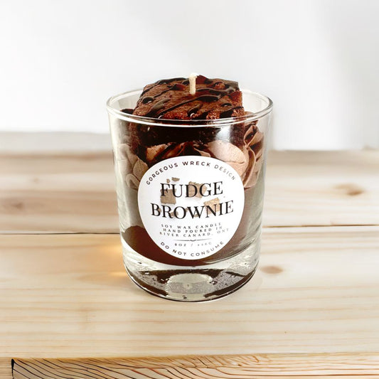Fudge Brownie Dessert Candle