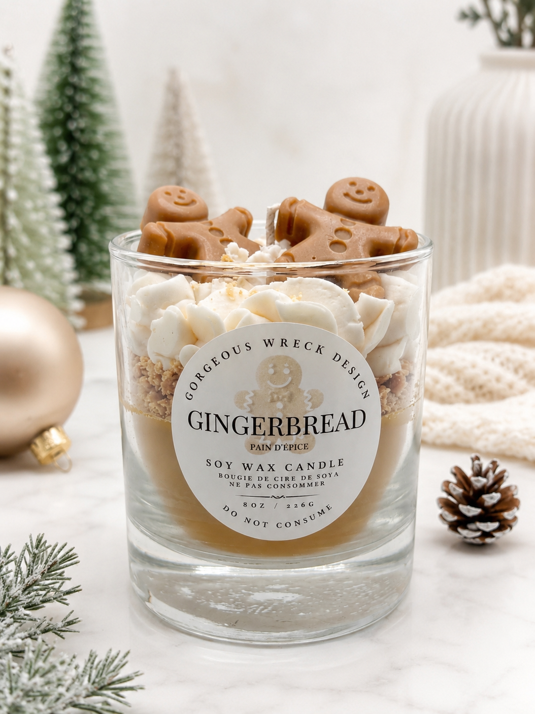 Gingerbread Dessert Candle