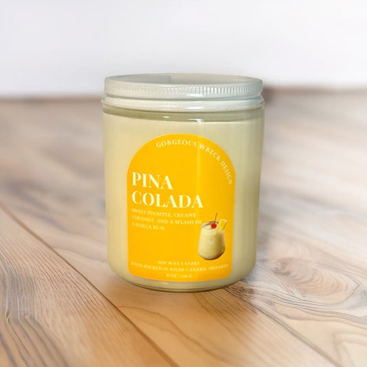Pina Colada Candle .