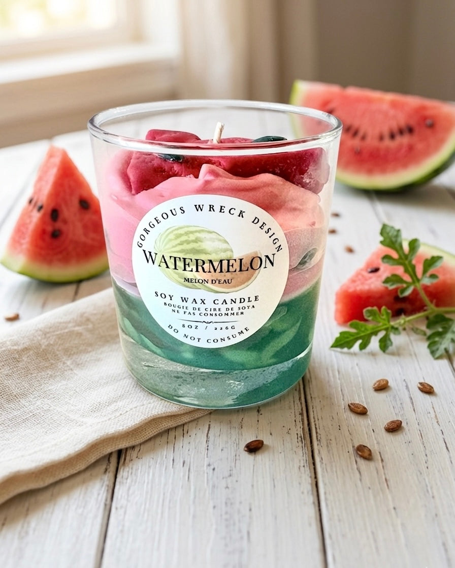 Watermelon Dessert Candle