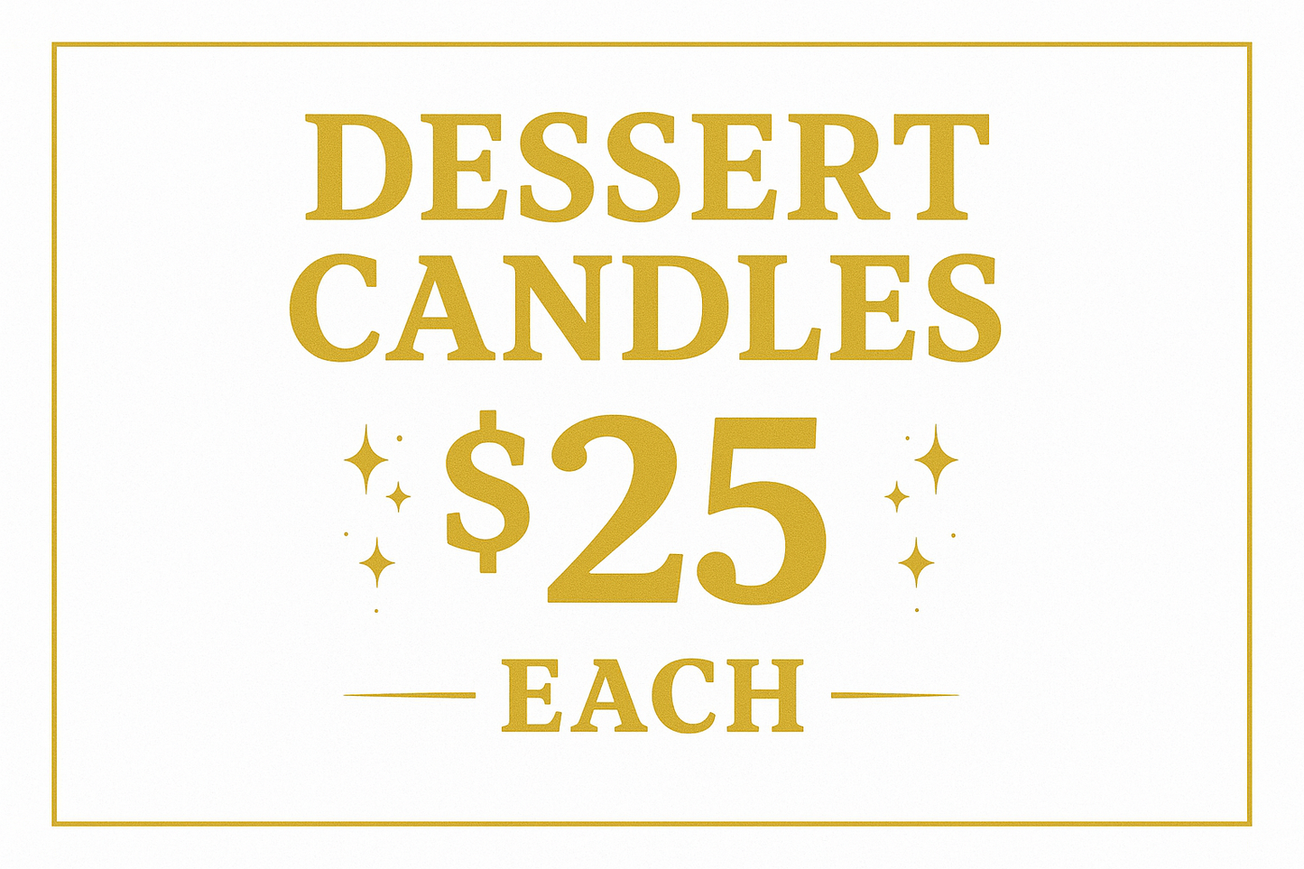 Market Dessert Candles $25