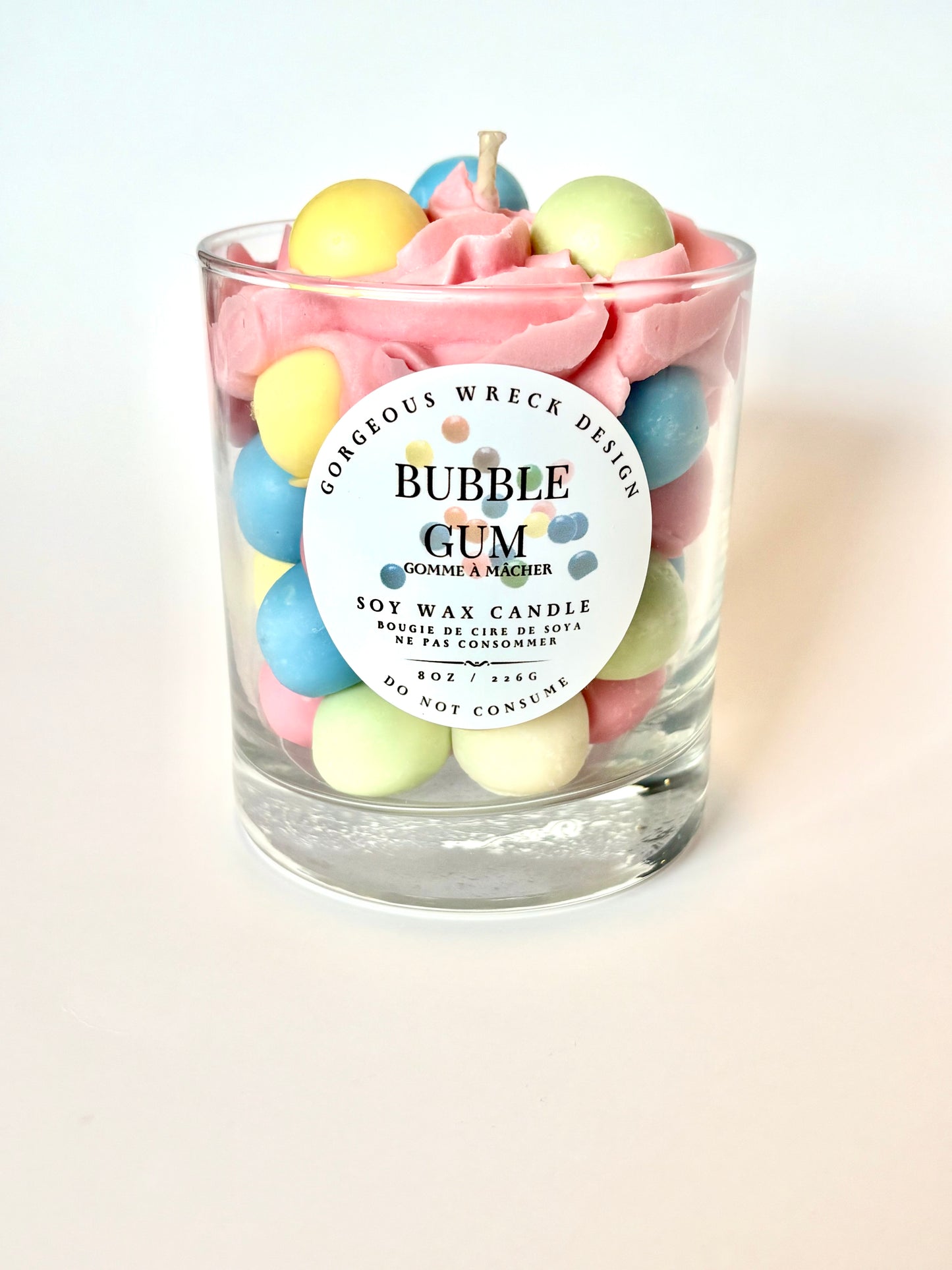 Bubble Gum Dessert Candle