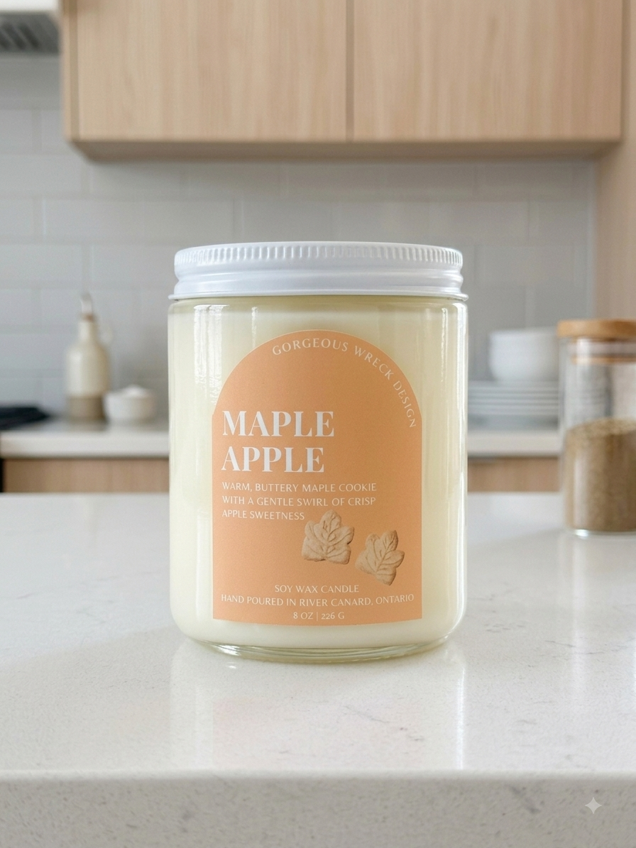 Maple Apple Dessert Candle