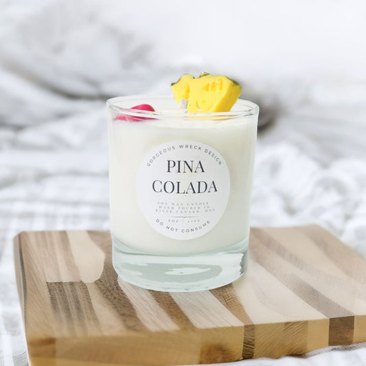 Pina Colada Candle .