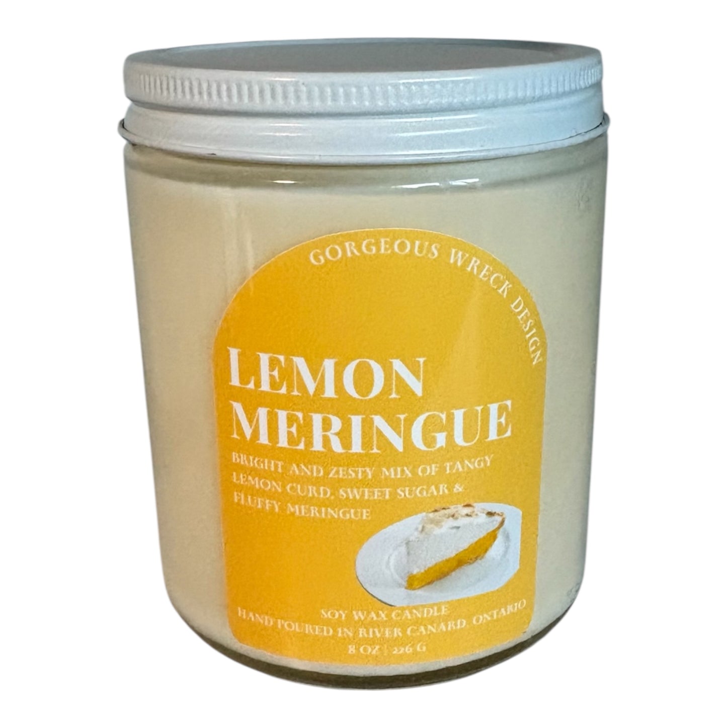 Lemon Meringue Candle .