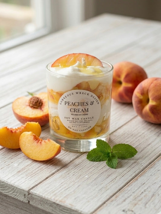 Peaches & Cream Dessert Candle