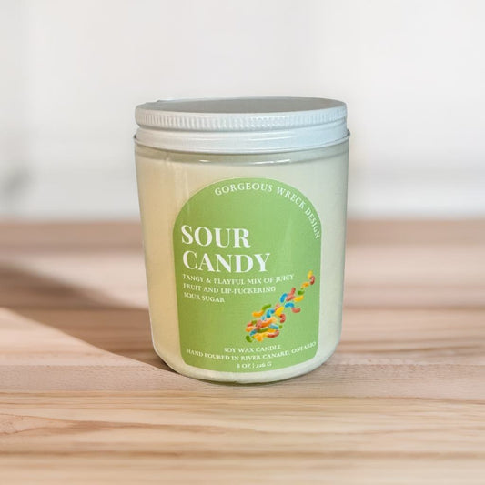 Sour Candy Candle .